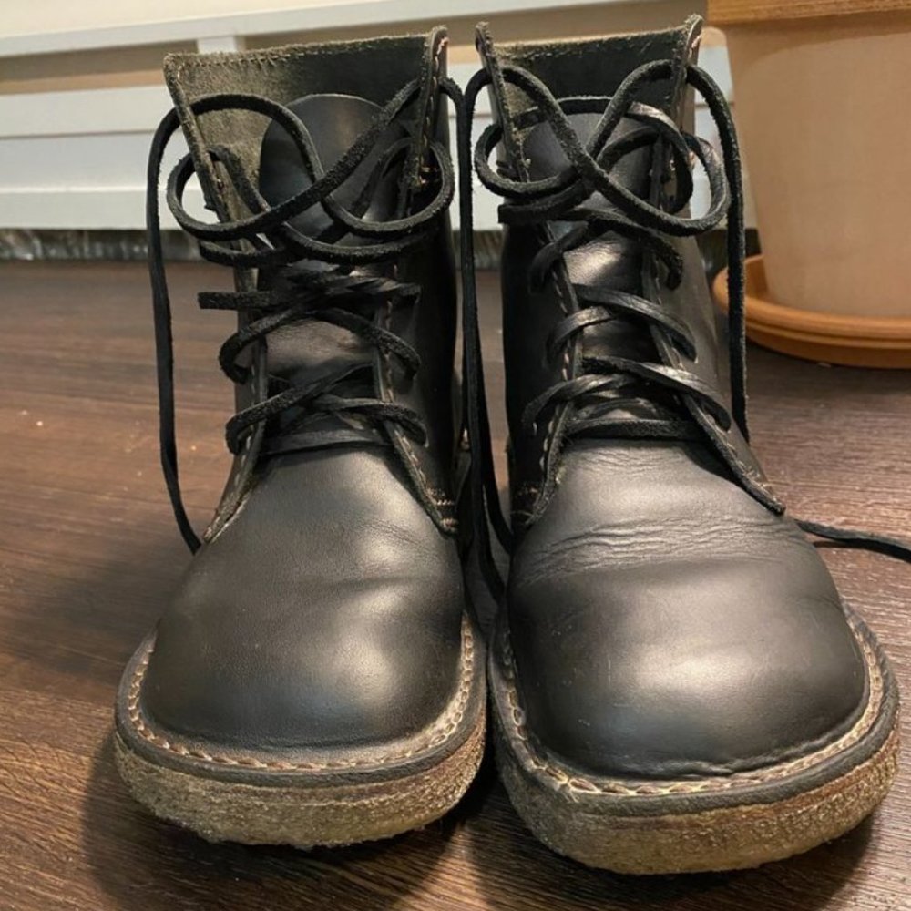Classic Black Lace-Up Women’s Boots